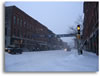 Brattleboro VT's main strip during rush hour  (41kb)